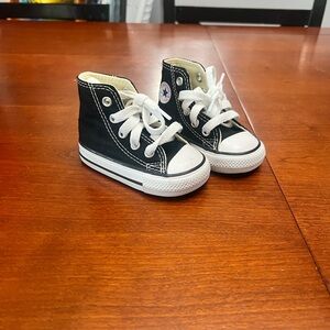 Converse Kids Black and White High-Top Sneakers